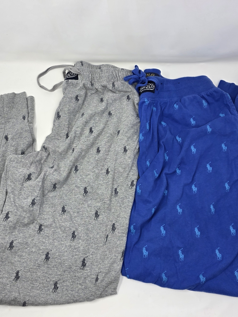 Ralph Lauren Blue & Gray Polo Logo Lounge Pants